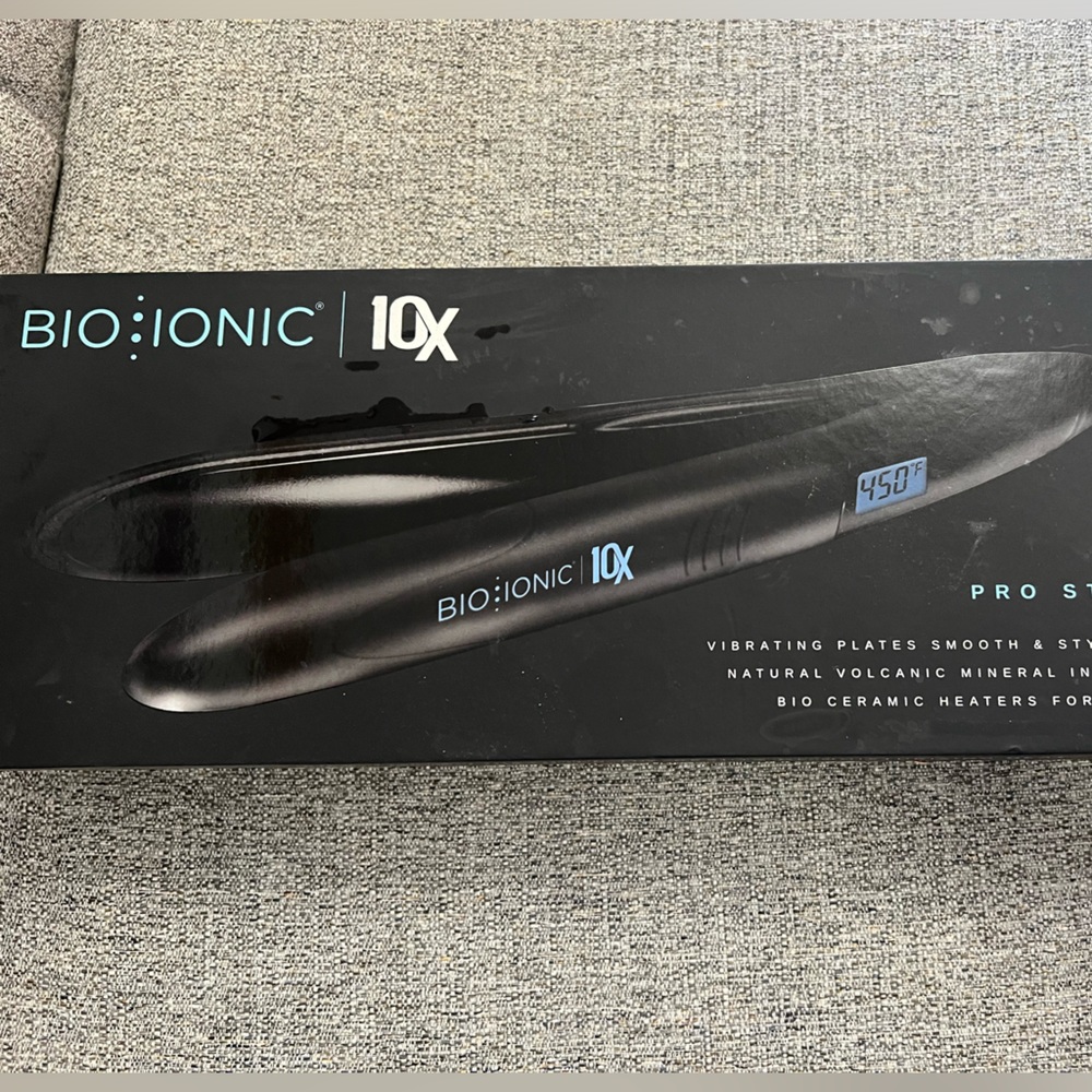BIO IONIC 10x Vibrating plate flatiron 1”
